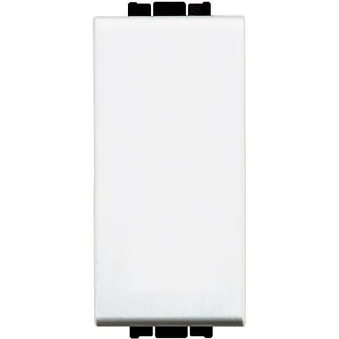 Buton dublu cu revenire 10A 1 modul Living Light Bticino N4036 / N4036N, alb