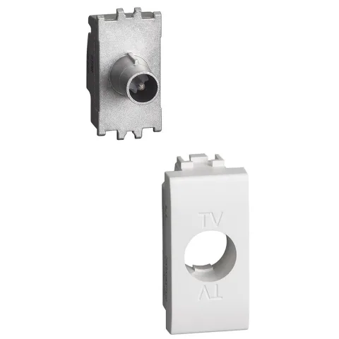 Priza tv directa 1 modul Bticino Living Light N4202DN, alb