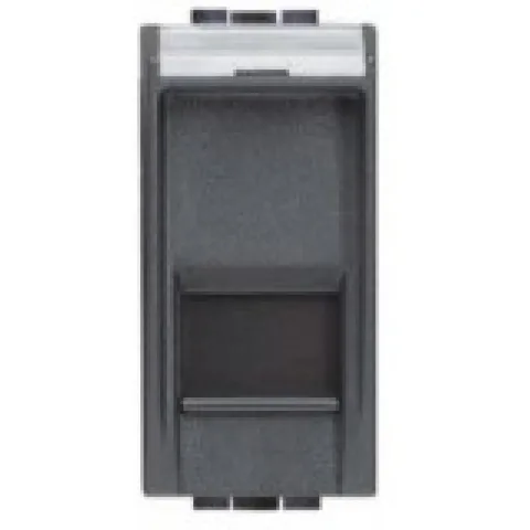 Priza RJ45 FTP CAT5E 1 modul Bticino Livingt Light L4279C5F, antracit