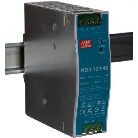 Sursa de alimentare 48V/2,5A MeanWell NDR-120-48