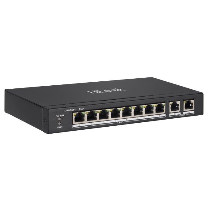 Switch de retea PoE HiLook NS-0310P-60 8 porturi PoE + 2 porturi uplink