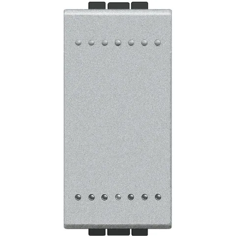 Intrerupator cu revenire (sonerie) 1 modul 10A Living Light Bticino NT4005A, argintiu