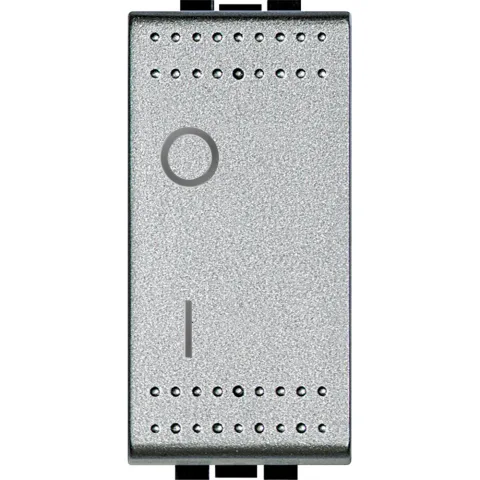 Comutator 2 poli 16A Bticino Living Light NT4002N, argintiu