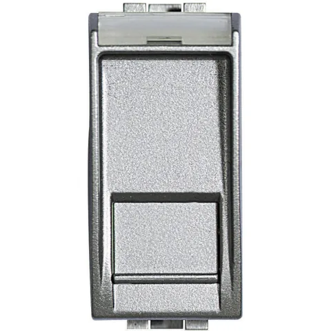 Priza date RJ45 Cat5e FTP Bticino Living Light NT4279C5F, argintiu