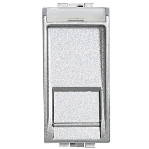 Priza date RJ45 Cat6 UTP Bticino Living Light NT4279C6, argintiu