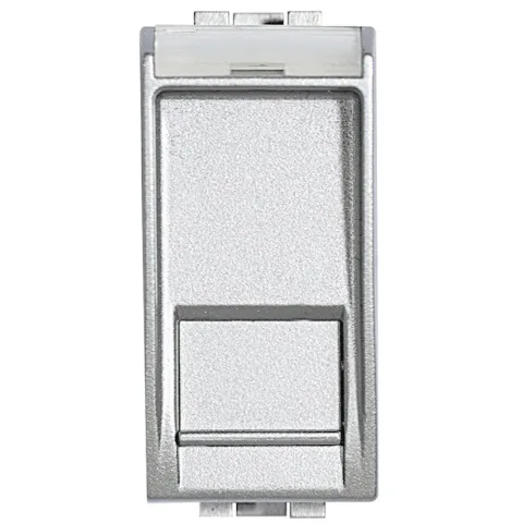 Priza date RJ45 Ftp 1 modul CAT 6 Living Light Bticino NT4279C6F, argintiu