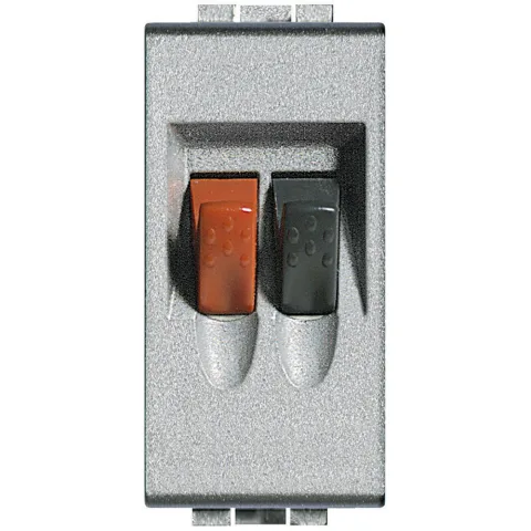 Priza home cinema 1M Bticino Living Light NT4294, argintiu