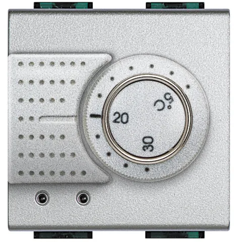 Termostat electronic de camera Bticino Living Light NT4441, argintiu