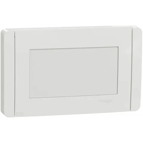 Rama Unica Studio 4m IP55 Schneider Noua Unica NU055418, alb