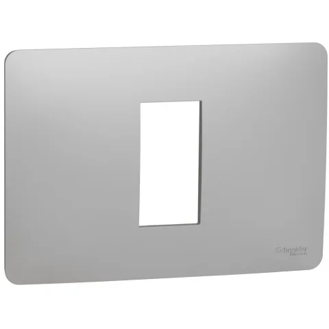 Rama Unica Studio 1 modul Schneider Noua Unica NU210130, aluminiu