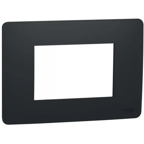 Rama Unica Studio 3 module Schneider Noua Unica NU210354, antracit