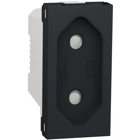 Priza standard european 10A, 1m, Schneider Noua Unica NU303154, antracit