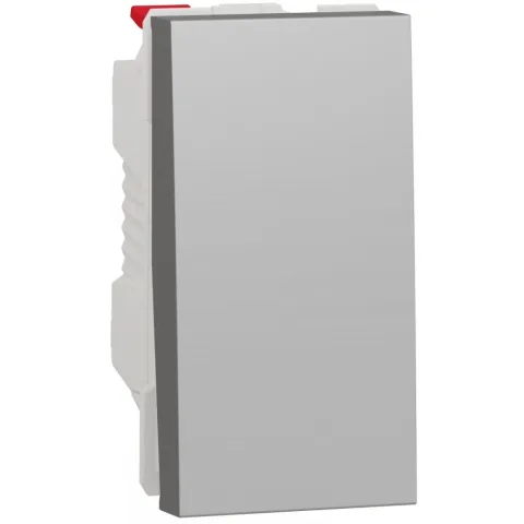 Intrerupator simplu 10A 1 modul Schneider Noua Unica NU310130, aluminiu