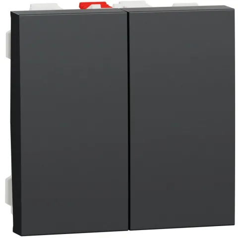 Intrerupator cap scara dublu 10A 2m Schneider Noua Unica NU321354, antracit