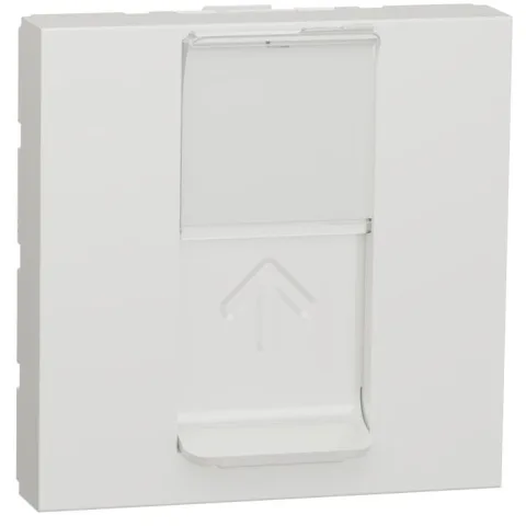 Priza RJ45, CAT6 STP, 2M Schneider Noua Unica NU341718, alb