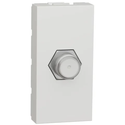 Priza tv 1M (conector F) Schneider Noua Unica NU346818, alb