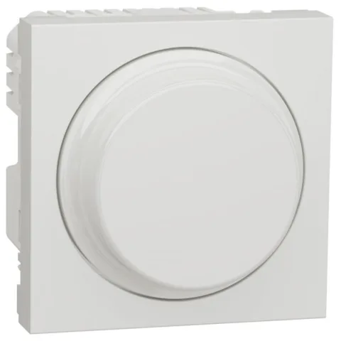 Variator universal rotativ LED 2 module Schneider Noua Unica NU351418, alb