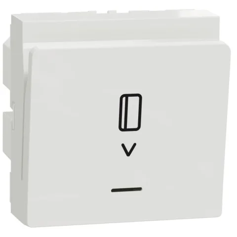Intrerupator cartela temporizare 8A 2 module Schneider Noua Unica NU354018, alb