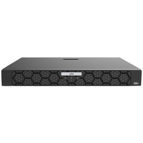 NVR 16 canale Uniview NVR502-16B-P16-IQ, 4K, 16 canale PoE, 16MP, 2xSATA, Analiza video, Alarma I/O, 1U