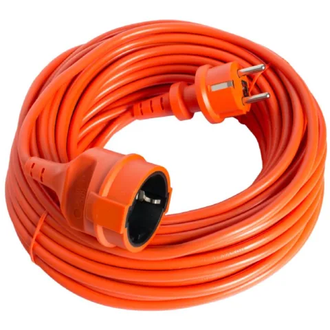 Prelungitor fisa-cupla 20m, 3x1mm2, portocaliu Strohm SM-PFS-20M