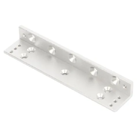 Suport in forma de L SB-110L pentru montarea electromagnetilor de 110kgf pe usi cu toc ingust si deschidere spre exterior