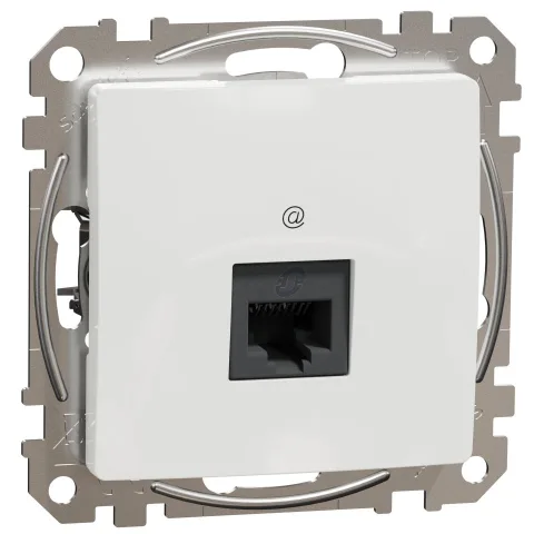 Priza RJ45 Cat5E UTP, Schneider,SDD111451,Sedna Design, alb