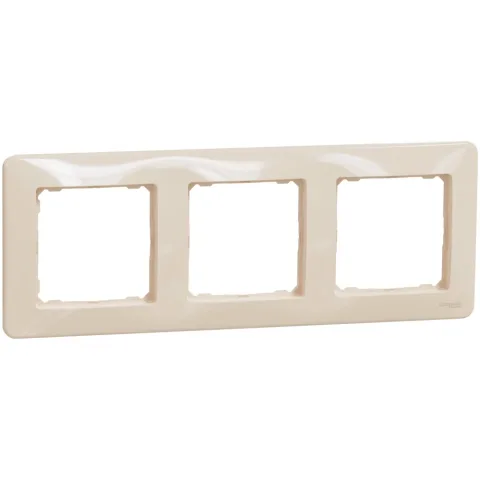 Rama tripla Schneider Sedna Design SDD312803, bej