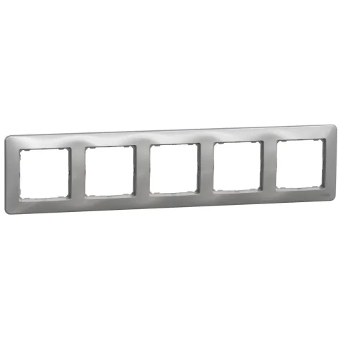 Rama 5 posturi, Schneider, SDD313805, Sedna Design, aluminiu