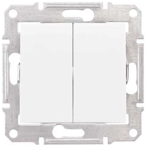 Intrerupator cap scara dublu Schneider Sedna SDN0600121, alb