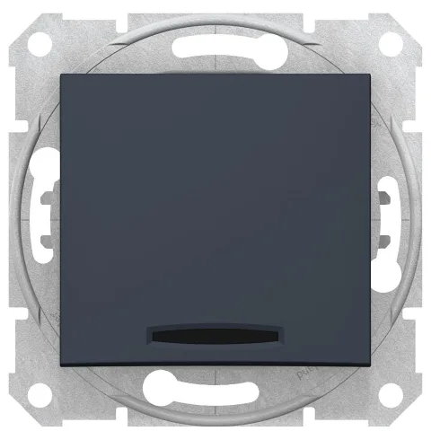 Intrerupator simplu 10AX cu indicator luminos Schneider Sedna SDN1400170, grafit