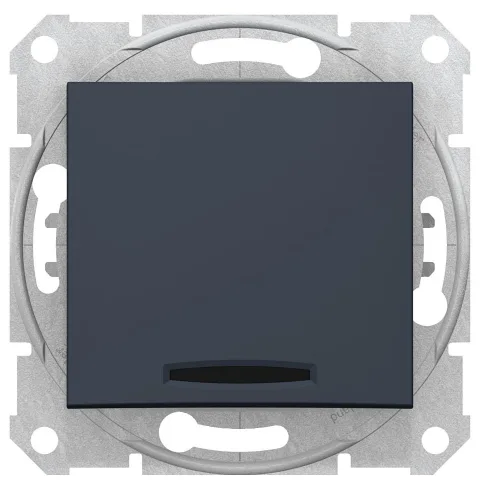 Intrerupator cap scara 10AX cu indicator luminos Schneider Sedna SDN1500170, grafit