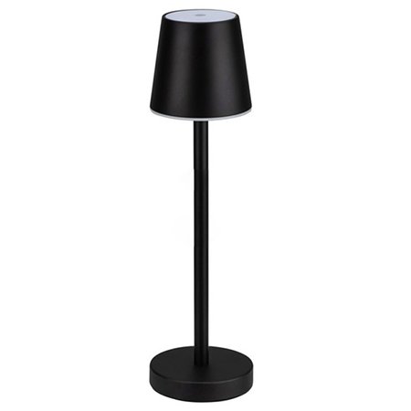 Lampa de masa 3W 4000K dimabil cu acumulator 4000MAH - negru V-TAC SKU-10194