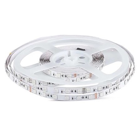 Banda LED SMD5050 24V 60LED/M 3000K IP20 5M V-TAC SKU-212431