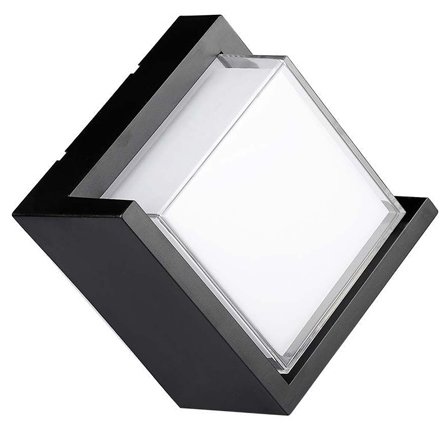 Lampa LED 12W IP65 4000K alb neutru - negru V-TAC SKU-218540