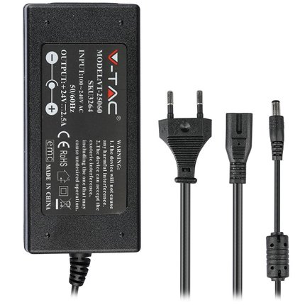 Sursa alimentare SMPS slim 24V 2.5A 60W V-TAC SKU-3264