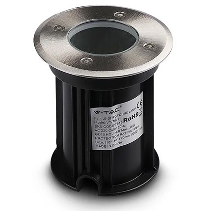 Corp iluminat montaj podea GU10 IP65 - negru V-TAC SKU-7515