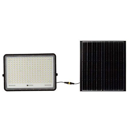 Reflector cu incarcare solara 30W 2300LM 6400K - negru V-TAC SKU-7829