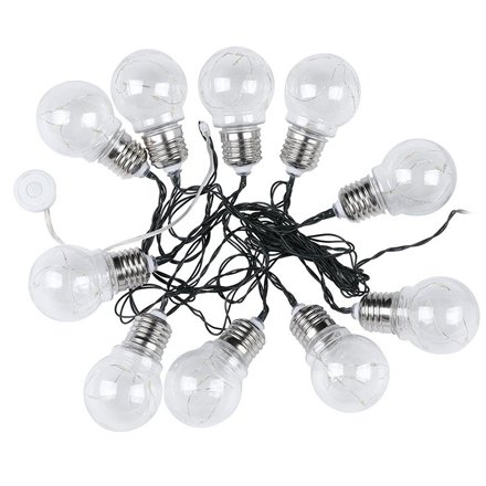Ghirlanda solara LED 1W x 10 IP44 3000K V-TAC SKU-8559