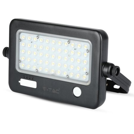 Reflector LED 10W 4000K cu incarcare solara V-TAC SKU-8674