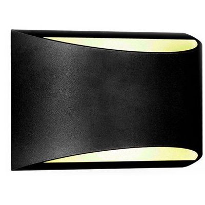 Lampa de perete LED 10W IP54 4000K alb neutru - negru V-TAC SKU-8684