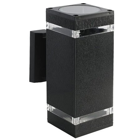 Lampa perete soclu E27 IP44 - negru V-TAC SKU-93574