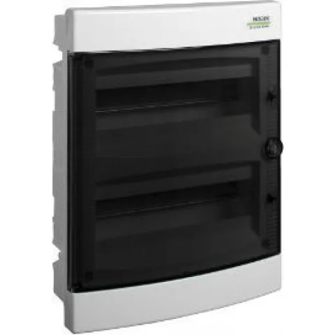 Cofret de distributie din plastic, montare incastrata , usa transparenta, IP40, PNF 24(2x12) module Noark ( 101514 )