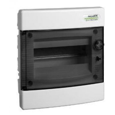 Cofret de distributie din plastic, montare incastrata , usa transparenta, IP40, 1 rand, 8 module Noark PNF 8T ( 101511 )
