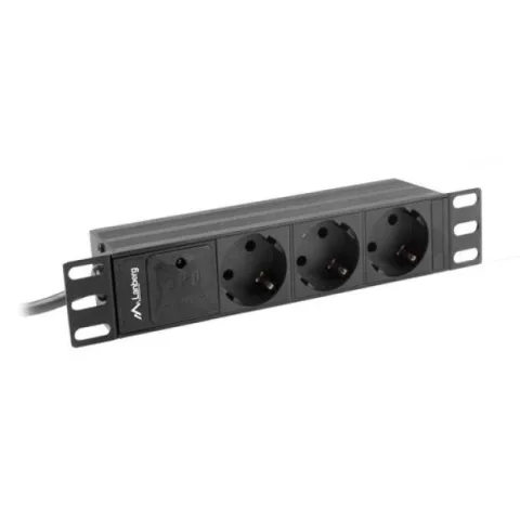 Unitate alimentare PDU 10", 3 prize ng LANBERG PDU-03F-0200-IEC-BK