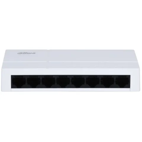 Switch 8 porturi gigabit Eco Series Dahua PFS3008-8GT-L-V2, fara management, plug and play