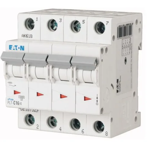 Siguranta automata MCB 4P 10A 10kA Eaton PL7-C10/4