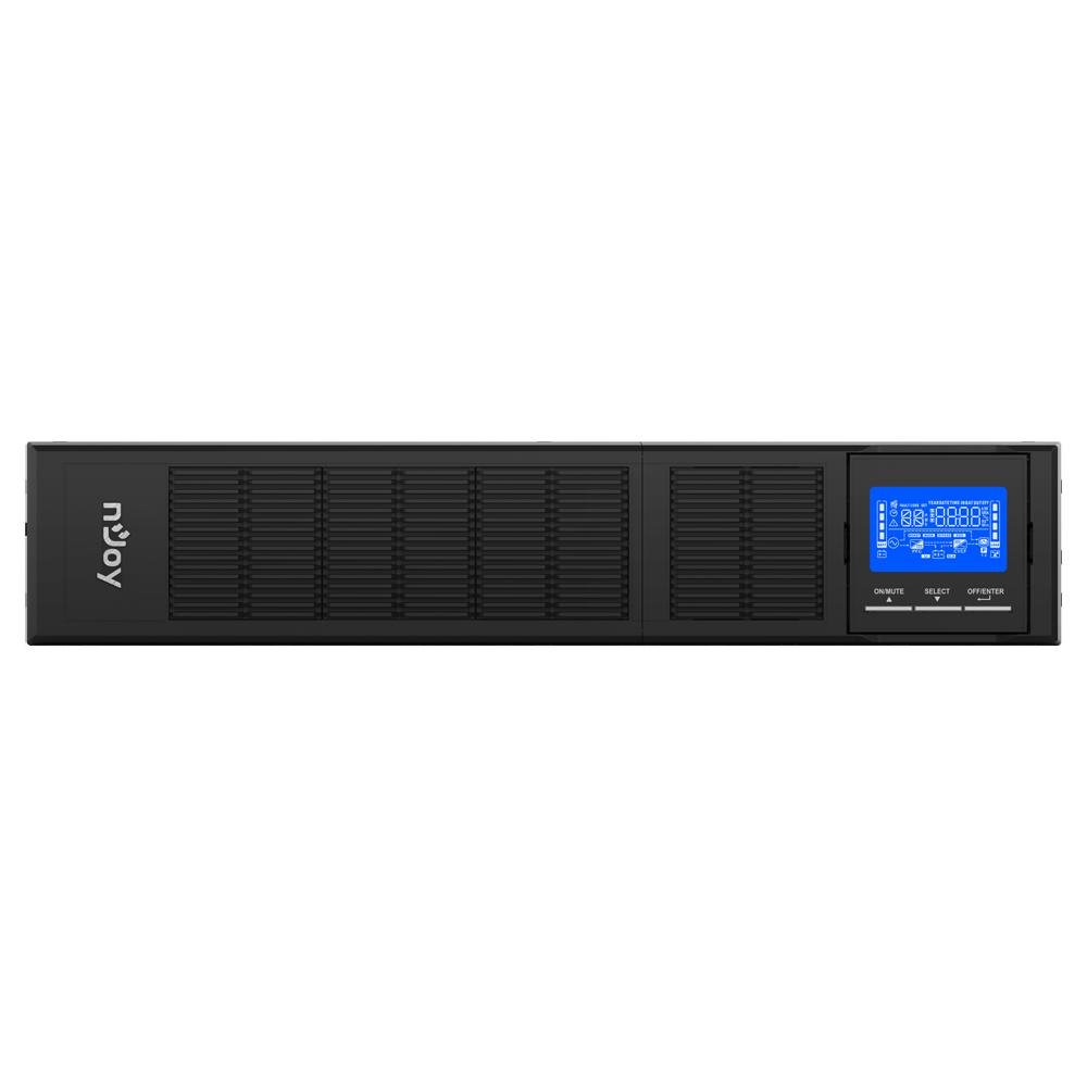 UPS nJoy Balder 3000, 3000VA/ 3000W, On-line, LCD Display, Montare Rack/Tower, 8 Prize IEC 13 1x IEC C19, Dubla conversie, Plaja PWUP-OL300BA-AZ01B