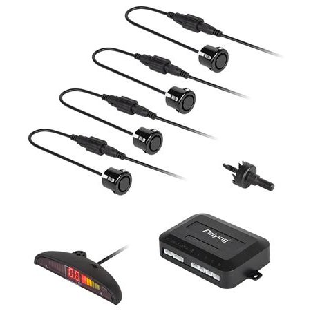 Kit senzori de parcare cu display LED 4, negru
