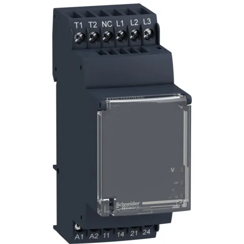 Releu control tensiune si temp. motor - Rm35-T - 24 - 240 V C.A./C.C. - 2 NO Schneider RM35TM50MW