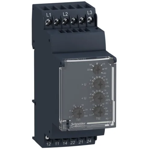 Releu control tensiune Rm35-U - interval 194 - 528 V C.A. Schneider RM35UB330